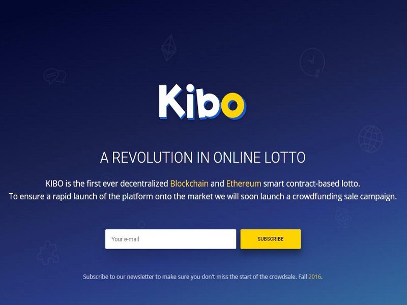 KIBO创建世界上首个区块链彩票平台 - 金评媒